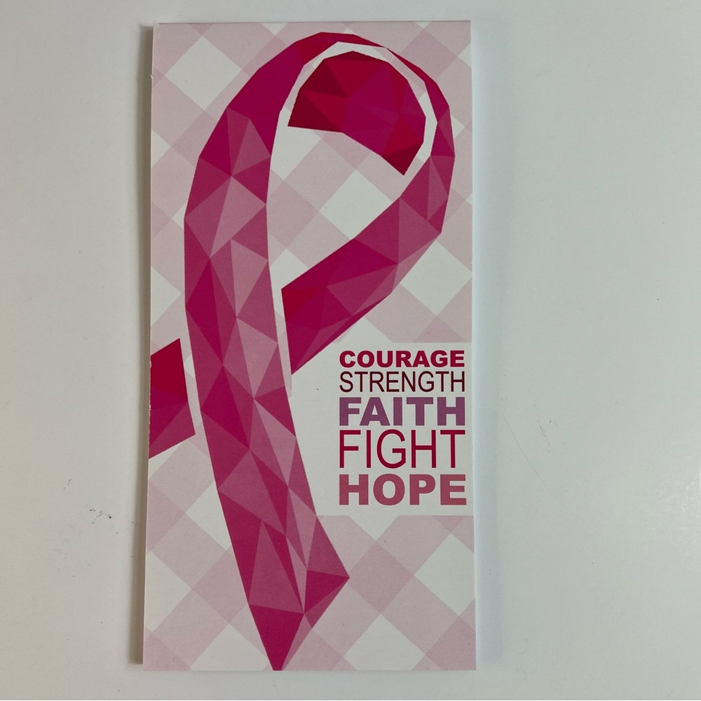 Breast Cancer Notepad Lined Fight Like A Girl Pink Courage Strong Survivor‎ New